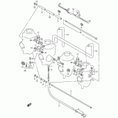 Схема вузла: З'єднувачі карбюратора для Suzuki RF900