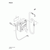 Схема узла: Аккумулятор для Suzuki TU250