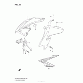 Схема узла: Накладка топливного бака для Suzuki DR-Z125 DR-Z125L