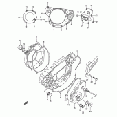 Схема узла: Крышки картера для Suzuki RM-Z450