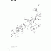 Схема узла: Выхлопная система (Model executive p19 and racing p19) для Suzuki UH125 Burgman