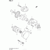 Схема узла: Масляный насос для Suzuki DR-Z400 DR-Z400SM