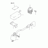 Схема вузла: Електроустаткування для Suzuki RMX250