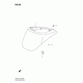 Схема вузла: Накладка паливного бака Suzuki VL800 Intruder C800C/ Boulevard C50C