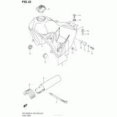 Схема вузла: Паливний бак (Dr-Z400Sl4 E28) для Suzuki DR-Z400 DR-Z400S