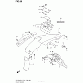 Схема узла: Rear Fender (Dr-Z400Sl3 E33) для Suzuki DR-Z400 DR-Z400S
