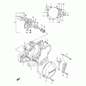 Схема вузла: Кришки картера (Model k) для Suzuki RMX250