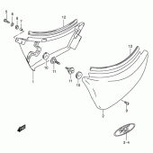 Схема вузла: Бічні панелі для Suzuki VS800 Intruder 800