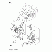 Схема вузла: Повітряний фільтр Suzuki VL1500 Boulevard C90T BOSS