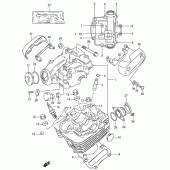 Схема узла: Головка цилиндра для Suzuki GZ125 Marauder