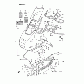 Схема узла: Облицовочные элементы (Model r) для Suzuki GSX1100