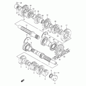Схема узла: Трансмиссия для Suzuki GSX400