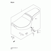 Схема вузла: Сидіння для Suzuki LS650 Boulevard S40