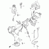 Схема вузла: Електропроводка Suzuki GSX600 Katana