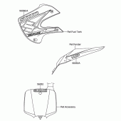 Схема вузла: Наклейка (Dr-z110 k3) для Suzuki DR-Z110