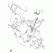 Схема вузла: Рама (Model y/k1) для Suzuki VS1400 Intruder 1400
