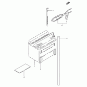 Схема вузла: Акумулятор для Suzuki TS125