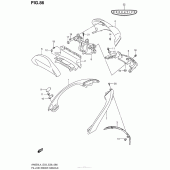 Схема вузла: Pillion Rider Handle (An650Zl4 E28) для Suzuki AN650 Burgman (EU analogue of SkyWave)