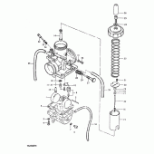 Схема узла: Карбюратор для Suzuki TS250