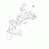 Схема вузла: Заднє крило Suzuki DL650 V-Strom