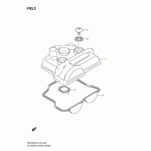 Схема узла: Клапанная крышка для Suzuki RM-Z250