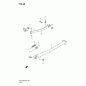 Схема узла: Подставка для Suzuki DR-Z250