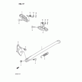 Схема узла: Подножка & Подставка для Suzuki RM125