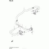 Схема узла: Система индукции воздуха (Vzr1800Bzl4 E33) для Suzuki VZR1800 Boulevard M109R B.O.S.S