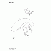 Схема вузла: Переднє крило (Vzr1800l2 e51) для Suzuki VZR1800 Intruder M1800R/ Boulevard M109R