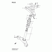 Схема узла: Рулевая траверса (Gsr600k6/uk6/k7/uk7) для Suzuki GSR600