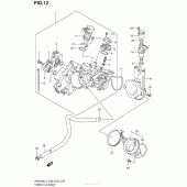 Схема вузла: Throttle Body (An400Al4 E33) для Suzuki AN400 Burgman (EU analogue of SkyWave)