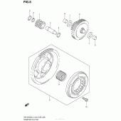 Схема вузла: Привід стартера для Suzuki DR-Z400 DR-Z400S