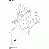 Схема вузла: Акумулятор для Suzuki DR-Z400 DR-Z400SM