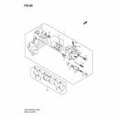 Схема узла: Задний тормозной суппорт (Gsf1200k6/sk6) для Suzuki GSF1200 Bandit