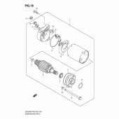 Схема вузла: Електричний стартер для Suzuki GZ250 Marauder