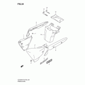 Схема узла: Боковые панели для Suzuki GZ250 Marauder