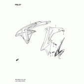 Схема узла: Накладка топливного бака для Suzuki RM-Z250