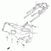 Схема вузла: Рама для Suzuki GSX-R600