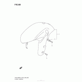 Схема узла: Переднее крыло (Gsx-R600L3 E28) для Suzuki GSX-R600