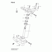 Схема узла: Рулевая траверса для Suzuki GZ250 Marauder