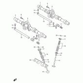Схема узла: Распредвал & Клапан для Suzuki GSX600 Katana