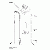 Схема вузла: Кермо & Тросики для Suzuki RM-Z450