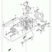 Схема вузла: Головка циліндра Suzuki UC150 Epicuro