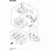 Схема узла: Задний тормозной суппорт для Suzuki VL1500 Boulevard C90T B.O.S.S
