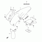 Схема вузла: Заднє крило (With out e24) для Suzuki DR-Z400 DR-Z400E