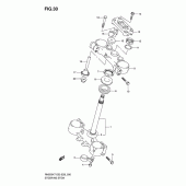 Схема узла: Рулевая траверса для Suzuki RM250