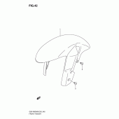 Схема узла: Переднее крыло для Suzuki GSX-R600