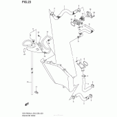 Схема узла: Патрубок системы охлаждения для Suzuki GSX-R600