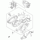 Схема вузла: Повітряний фільтр (Model k5) для Suzuki VL800 Intruder Volusia