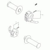 Схема узла: Пульт управления рулевой для Suzuki DR200 DR200SE